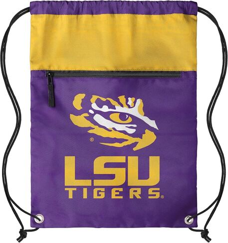 FOCO NCAA Officially Licensed Unisex Team Color Collage Primary Logo Wordmark Drawstring Backpack With Zippered Pocket - Texas Longhorns in Kuwait