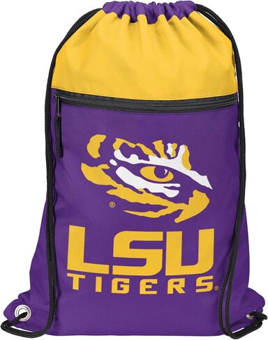 FOCO NCAA Officially Licensed Unisex Team Color Collage Primary Logo Wordmark Drawstring Backpack With Zippered Pocket - Texas Longhorns in Kuwait