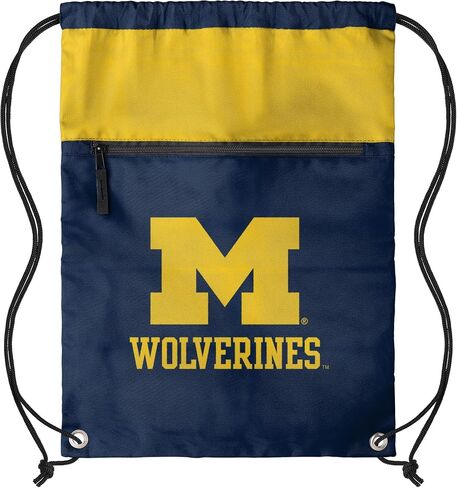 FOCO NCAA Officially Licensed Unisex Team Color Collage Primary Logo Wordmark Drawstring Backpack With Zippered Pocket - Texas Longhorns in Kuwait