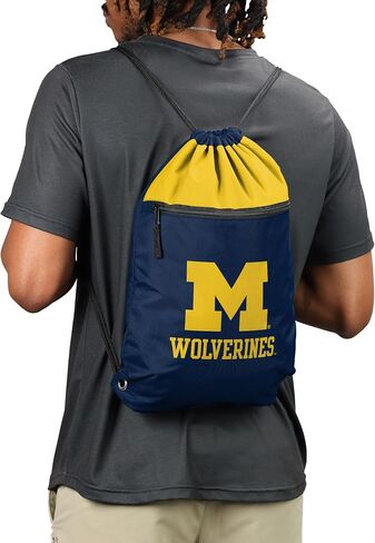 FOCO NCAA Officially Licensed Unisex Team Color Collage Primary Logo Wordmark Drawstring Backpack With Zippered Pocket - Texas Longhorns in Kuwait