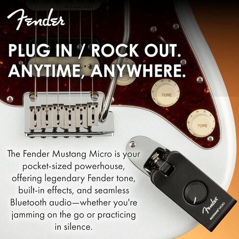 حزمة مضخم صوت الجيتار الشخصي الصغير من Fender Mustang مع اللقطات وأقراص DVD التعليمية لأوستن بازار in Kuwait