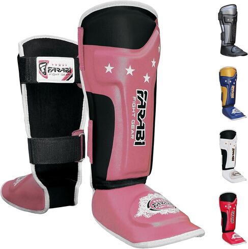 Farabi Sports Shin Instep Kids Junior MMA Kick Boxing Shin Guard Training Shin Protector Guards in Kuwait