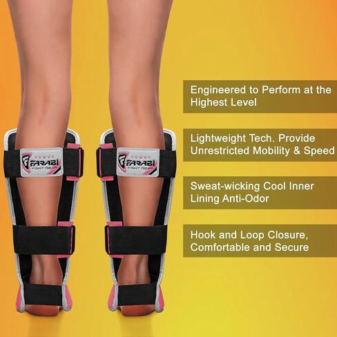 Farabi Sports Shin Instep Kids Junior MMA Kick Boxing Shin Guard Training Shin Protector Guards in Kuwait