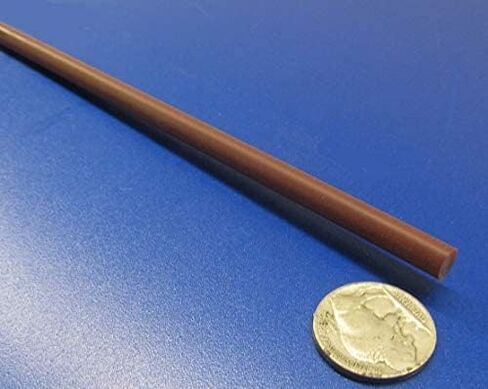 Micarta xx Paper Paperlic Round Rod 1/4 "(.250") القطر × 48 "طول 4 وحدات 16 قدمًا المجموع in Saudi Arabia