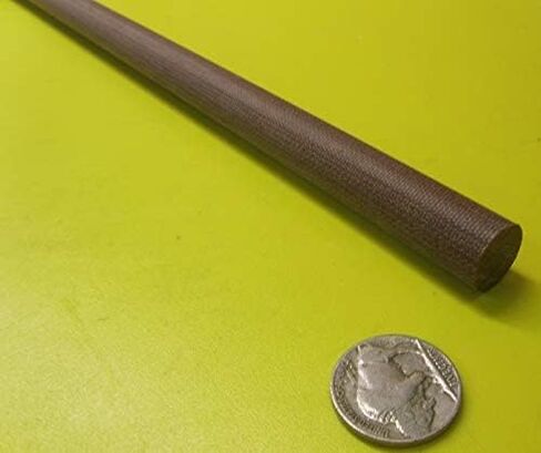 Micarta Canvas Ce Phenolic Round Rod .562 "(9/16") القطر × 48 "طول 2 وحدات 8 أقدام المجموع in Saudi Arabia