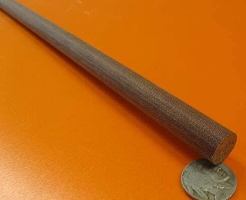 Micarta Canvas Ce Phenolic Round Rod .562 "(9/16") القطر × 48 "طول 2 وحدات 8 أقدام المجموع in Saudi Arabia