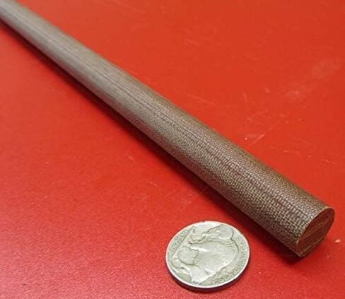 Micarta Canvas Ce Phenolic Round Rod .562 "(9/16") القطر × 48 "طول 2 وحدات 8 أقدام المجموع in Saudi Arabia