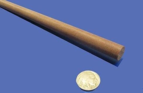 Micarta Canvas Ce Phenolic Round Rod .562 "(9/16") القطر × 48 "طول 2 وحدات 8 أقدام المجموع in Saudi Arabia