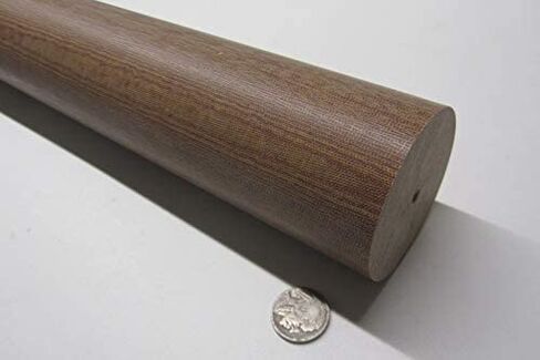 Micarta Canvas CE Phenolic Round Rod 2.50 "(2-1/2") القطر × 48 "طول 1 وحدة in Saudi Arabia