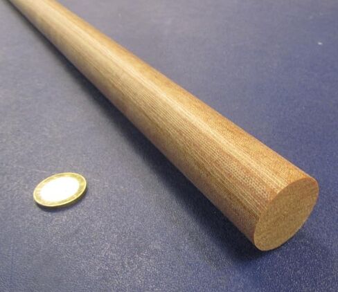 Micarta Canvas CE Phenolic Round Rod 1.25" (1-1/4") Diameter x 48" Length 1 Unit in Saudi Arabia