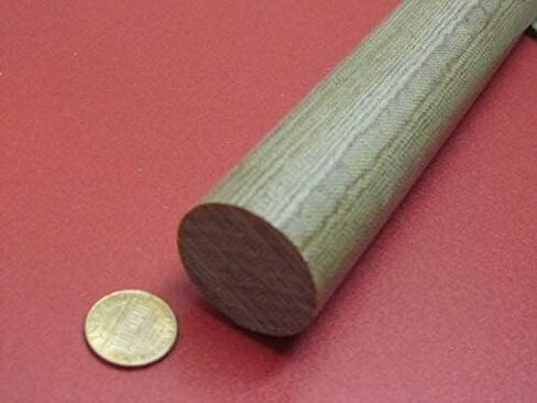 Micarta Canvas CE Phenolic Round Rod 1.25" (1-1/4") Diameter x 48" Length 1 Unit in Saudi Arabia