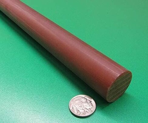 Micarta XX Paper Round Round Rod 1-1/4 "(1.25") القطر × 48 "طول 1 وحدة in Saudi Arabia
