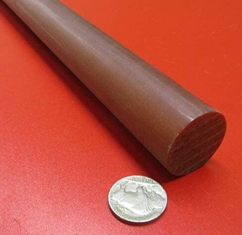 Micarta XX Paper Round Round Rod 1-1/4 "(1.25") القطر × 48 "طول 1 وحدة in Saudi Arabia