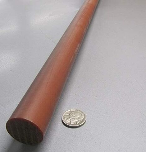 Micarta XX Paper Round Round Rod 1-1/4 "(1.25") القطر × 48 "طول 1 وحدة in Saudi Arabia
