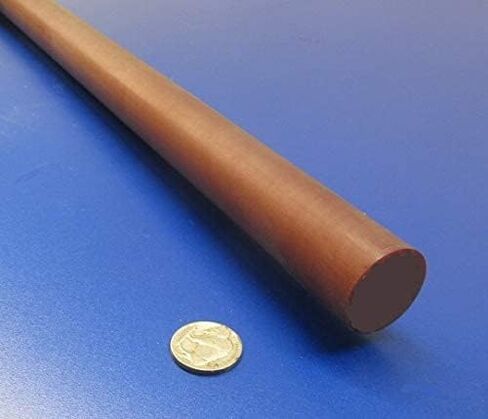 Micarta XX Paper Round Round Rod 1-1/4 "(1.25") القطر × 48 "طول 1 وحدة in Saudi Arabia
