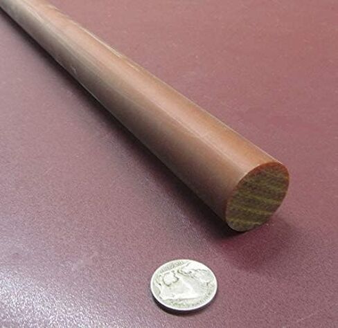 Micarta XX Paper Round Round Rod 1-1/4 "(1.25") القطر × 48 "طول 1 وحدة in Saudi Arabia