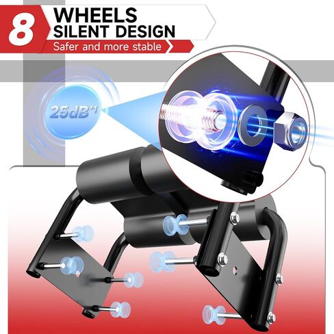 Bigzzia Ab Machine, 5-in-1 Adjustable Ab Workout Bench Core Abdomen Trainer for Stomach Workout, Crunch Machine Exercise Equipment for Home Gym - Sit UP, Push UP, Leg Press, Glider, Roman Chair, 330lbs Capacity in Saudi Arabia