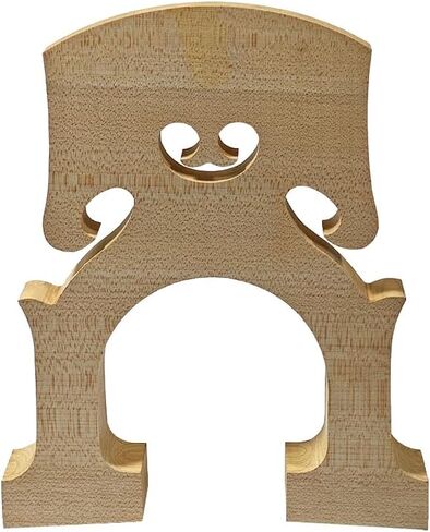 3/4 Upright Bass Bridge, Double Bass Bridge, Natural Maple Wood, Smooth, Durable, Handcrafted, Replacement Upright Bass Parts (3/4 size) in Kuwait