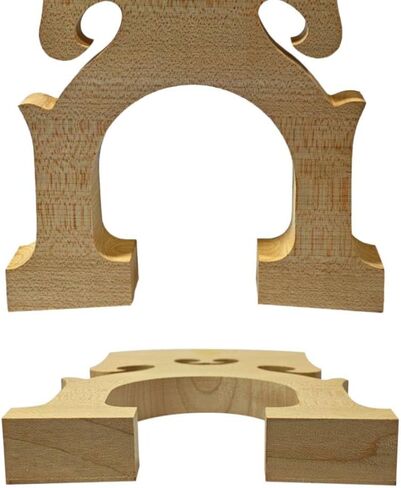 3/4 Upright Bass Bridge, Double Bass Bridge, Natural Maple Wood, Smooth, Durable, Handcrafted, Replacement Upright Bass Parts (3/4 size) in Kuwait