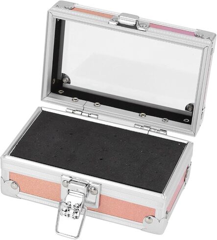 Pomya Nail Drill Bit Holder Storage Box, Multi Hole Nail Drill Bits Stand Displayer with Transparent Flip Cover, Nail Bits Organizers Container (Black) in Saudi Arabia