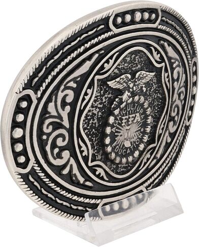 Montana Silversmiths Forever Blue Future Farmers of America FFA Oval Belt Buckle in Kuwait