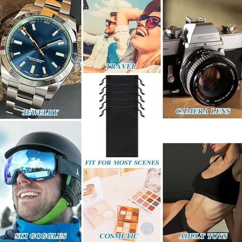 5 مساءً حقيبة حماية من الألياف الدقيقة ، أكياس Goggle السوداء التزلج على التخزين الناعم للنظارات الثلجية ، علبة النظارات الشمسية ، قناع التزلج ، عدسات الكاميرا in Saudi Arabia
