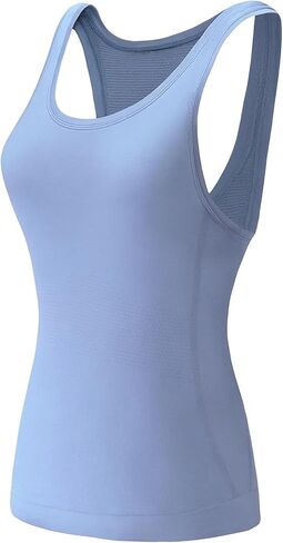 Racerback تمرينات تجريب قمم للنساء - قمصان اليوغا الصالحة الصالحة ، قميصات رياضية رياضية ، مغرفة رقبة سلسة. in Saudi Arabia