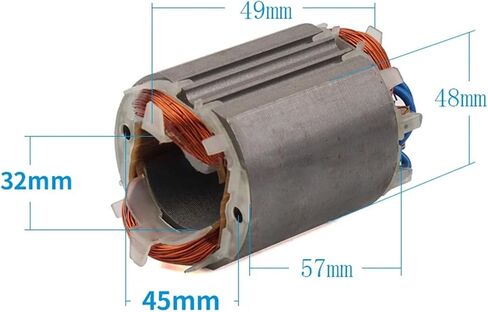 CAARLA 9500N Rotor Stator Parts for N9500N 100 Angle Grinder Rotor Armature Anchor Stator Coil Parts Replacement(Rotor) in Kuwait
