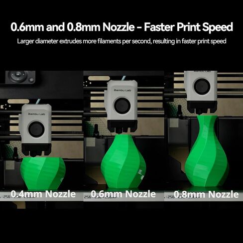 Bamboo Lab Original A1 Mini,A1 Stainless Steel Hotend Kit with 0.4mm Harden Steel Nozzle, All Metal Extruder Hot End, Heating Block Replacement in Kuwait