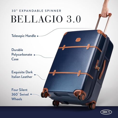 Bric's Bellagio Spinner Trunk - 21"- Luxury Bags for Women and Men - TSA Approved Luggage - Cream in Saudi Arabia