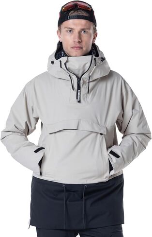 Rossignol Men's Snowboard Anorak Waterproof Windproof Ventilated Relaxed Fit Insulated 1/4 Zip Jacket with Multiple Pockets in Saudi Arabia
