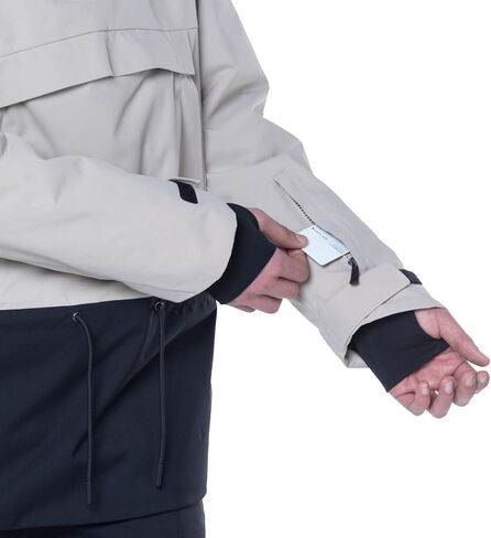 Rossignol Men's Snowboard Anorak Waterproof Windproof Ventilated Relaxed Fit Insulated 1/4 Zip Jacket with Multiple Pockets in Saudi Arabia