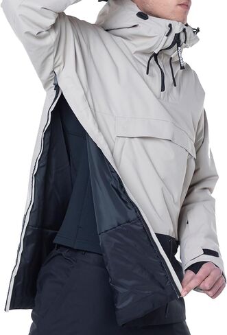 Rossignol Men's Snowboard Anorak Waterproof Windproof Ventilated Relaxed Fit Insulated 1/4 Zip Jacket with Multiple Pockets in Saudi Arabia