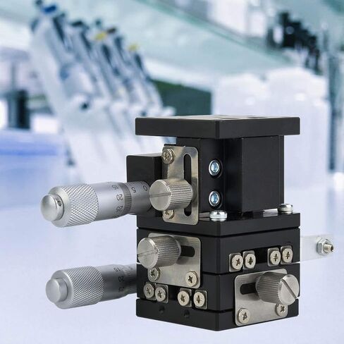 40 × 40 مم XXYZ 3AXIS المرحلة الخطية الدقيقة الدقيقة ، منصة إزاحة سبيكة الألومنيوم ، منصة انزلاق الجدول المنزلق للأدوات البصرية ، معدات قياس in Kuwait