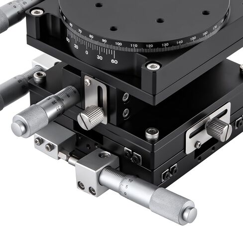 Precision Linear Stage, Cross Roller Bearing Stage Platform, Multi-Axis Manual Linear Position Stage Table ±0.01mm, Laboratory 5kg Load Suitable for Optical Instruments, Measuring Equipment in Saudi Arabia