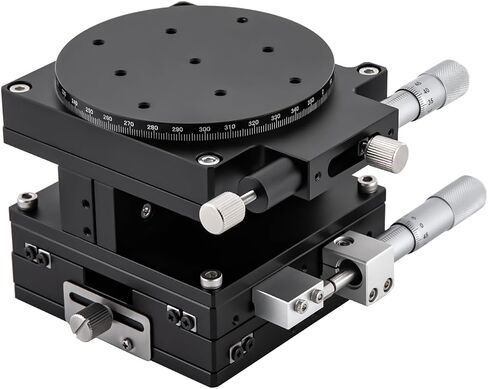 Precision Linear Stage, Cross Roller Bearing Stage Platform, Multi-Axis Manual Linear Position Stage Table ±0.01mm, Laboratory 5kg Load Suitable for Optical Instruments, Measuring Equipment in Saudi Arabia