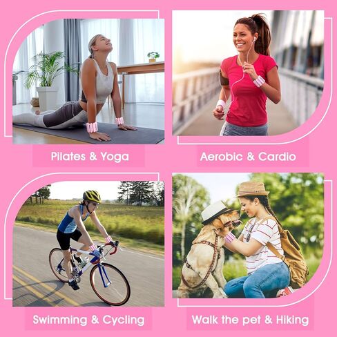 أوزان معصم ، 2PACK أوزان يمكن ارتداؤها في الكاحل للنساء والرجال ، ذراع قابلة للتعديل وأوزان الساق ، أساور مرجحة للسيليكون للمشي بيلاتيس اليوغا الجريئة للرقص 2LB in Kuwait