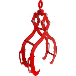 Log Tongs 32 inch 4 Serrated Claw, Eagle Claw Design Log Grapple, Heavy Duty Logging Tongs 2700 Pounds Lifting Capacity for Trucks, ATVs, Tractors, Forklifts in Kuwait