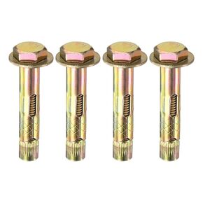 مسمار تمدد سداسي سداسي 4 عبوات ، M10x80mm ملونة من الحديد الكربون الصلب البراغي السداسية الخارج in Saudi Arabia