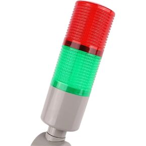 2 طبقة 45 مم صناعية متعددة الطبقات مكدس الضوء الأحمر الخضراء LED إشارة إنذار ضوء الحذر لمصباح الآلات AC110-220VDC12V24V (لا صوت 12V) in Kuwait