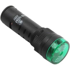 20pcs AD16-16SM 16mm 12V 24V 36V 220V Flash Signal Light Red Warning Buzzer Beep Alarm Industrial Plastic Indicator Green Yellow(220V-Red) in Kuwait