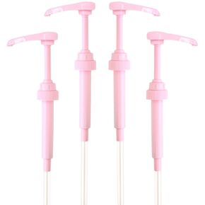 مضخة شراب القهوة الوردي لزجاجات 750 مل (حزمة من 4) تناسب الأردن نحيل ، توراني ، دافينشي ، أوبوريا و (مونين 1 لتر البلاستيك فقط) in Kuwait