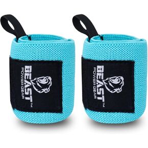 Improved Lifting Support & Stability - Gym Wrist Wraps for Weightlifting 14" Premium Quality Hand Wraps with Thumb Loop - Weight Lifting Wrist Wraps for Pain & Support in Kuwait