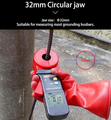 UNI-T UT271A UT271B UT271C Ground Resistance Tester Clamp Ammeter AC Leakage Current Clamp Meter Data Storage(UT271B) in Saudi Arabia