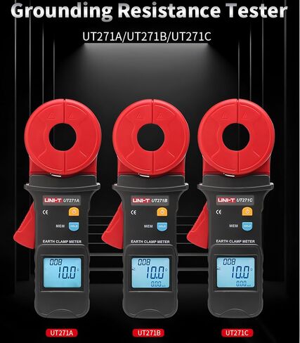 UNI-T UT271A UT271B UT271C Ground Resistance Tester Clamp Ammeter AC Leakage Current Clamp Meter Data Storage(UT271B) in Saudi Arabia