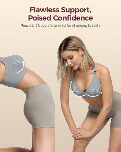 Momcozy CoolFit Nursing Bras for Breastfeeding, Ultra Stretch Seamless Jelly Strip Maternity Bra, Cooling Wireless in Saudi Arabia