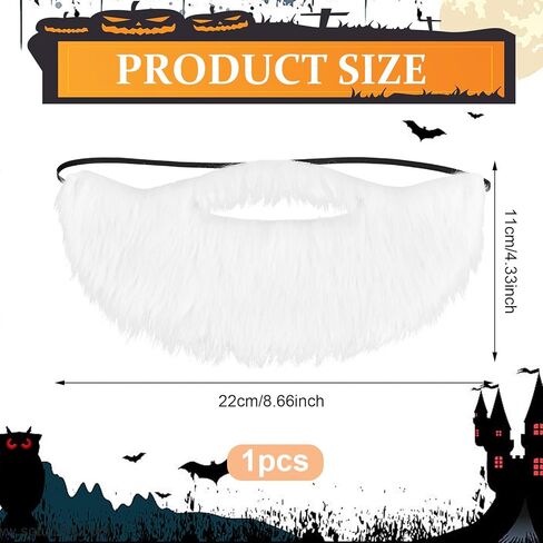 Fake Mustache Brown Fake Beard Costume Elastic Fakes Brown Beard Mexican Pirate Detective Mustache for Disguise Male Makeup Halloween Christmas Fiesta Masquerade Party Cosplay 100 Days of School in Kuwait