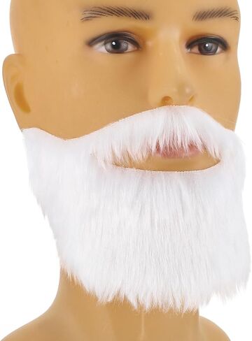 Fake Mustache Brown Fake Beard Costume Elastic Fakes Brown Beard Mexican Pirate Detective Mustache for Disguise Male Makeup Halloween Christmas Fiesta Masquerade Party Cosplay 100 Days of School in Kuwait