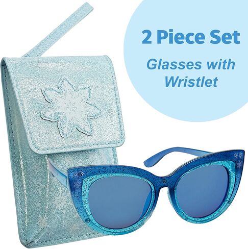 Arkaid Barbie Girls Sunglasses 2 قطعة | يتضمن علبة نظارات Crossbody | UV 400 | حجم واحد يناسب معظم الأطفال in Kuwait