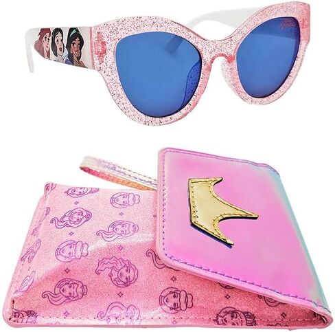 Arkaid Barbie Girls Sunglasses 2 قطعة | يتضمن علبة نظارات Crossbody | UV 400 | حجم واحد يناسب معظم الأطفال in Kuwait